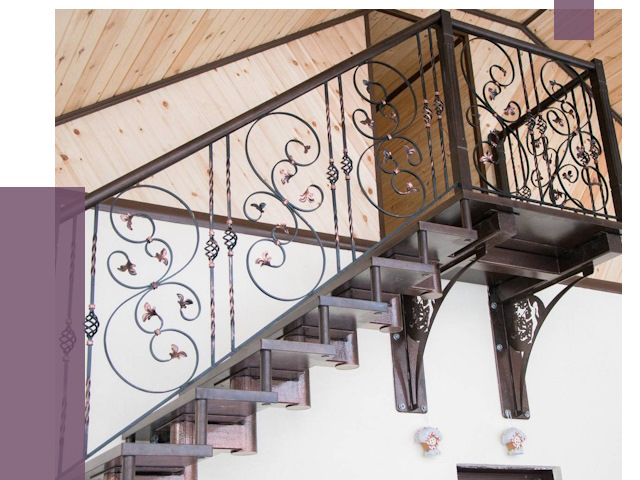 Кованые лестницы в Сыктывкаре от 80426 руб. под ключ