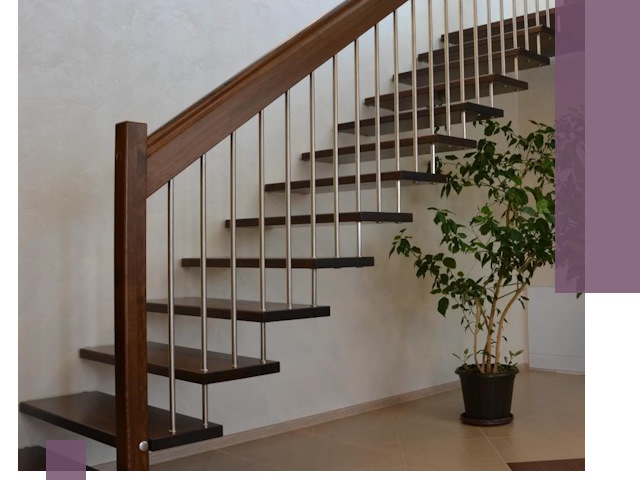 Лестницы на больцах под ключ в Сыктывкаре – изготовление и монтаж