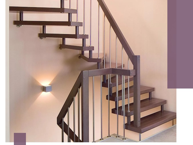 Изготовление лестниц на больцах в Сыктывкаре под ключ