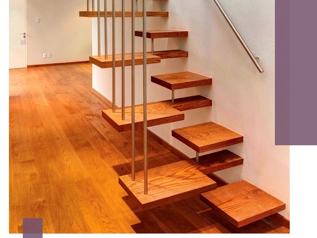 Лестницы «гусиный шаг» на заказ в Сыктывкаре для узких пространств