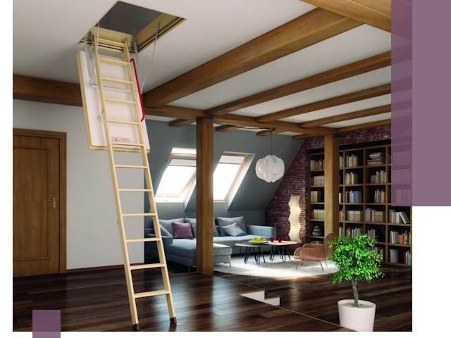 Чердачные лестницы под ключ в Сыктывкаре: изготовление и монтаж