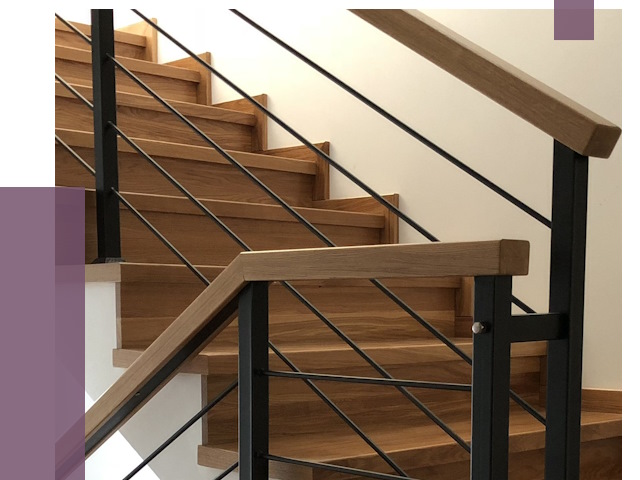 Обшивка металлической лестницы деревом в Сыктывкаре от 4382 руб. 