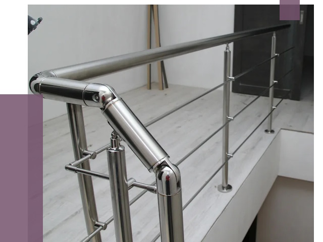 Перила из нержавеющей стали в Сыктывкаре от 9074 руб. под ключ | ПРОЛЁТ-Скт