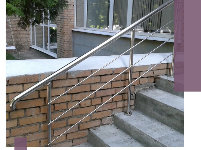 Перила из нержавеющей стали высокого качества в Сыктывкаре