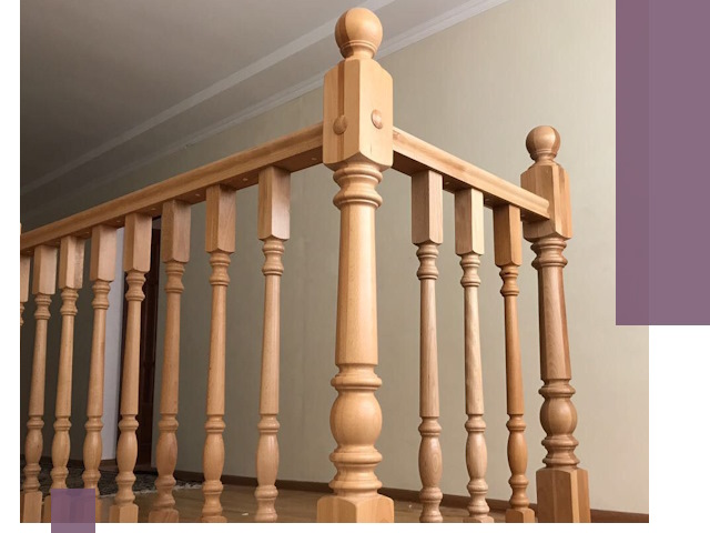 Деревянные перила на заказ в Сыктывкаре: монтаж и изготовление