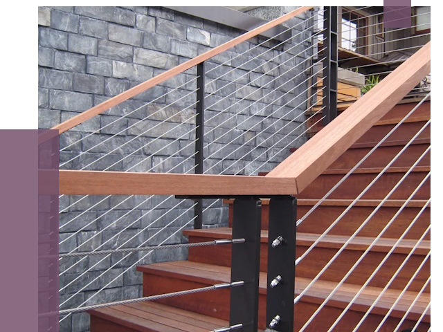 Тросовые перила под ключ в Сыктывкаре от 7836 руб.