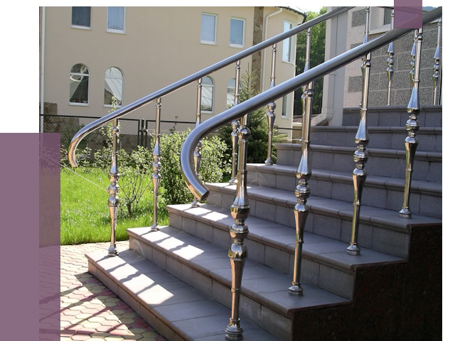 Перила для крыльца в Сыктывкаре от 10827 руб. — монтаж ПРОЛЁТ-Скт