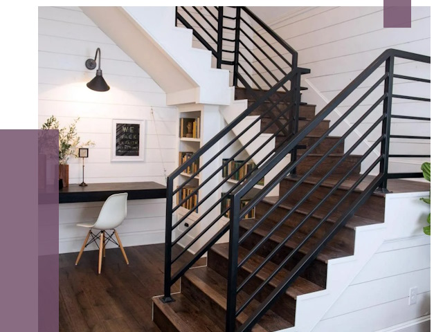 Перила для лестницы в доме в Сыктывкаре от 7475 руб. — ПРОЛЁТ-Скт