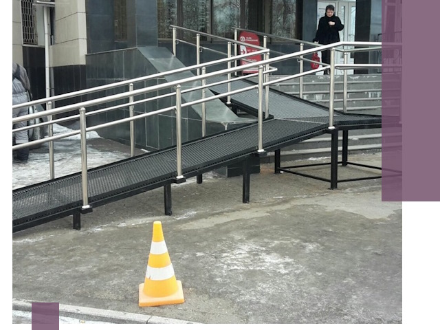 Стационарные пандусы под ключ в Сыктывкаре — изготовление и монтаж