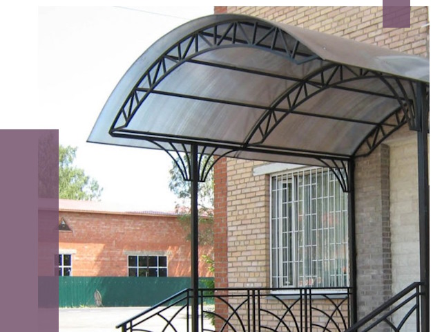 Металлические навесы и козырьки в Сыктывкаре от 12889 руб.