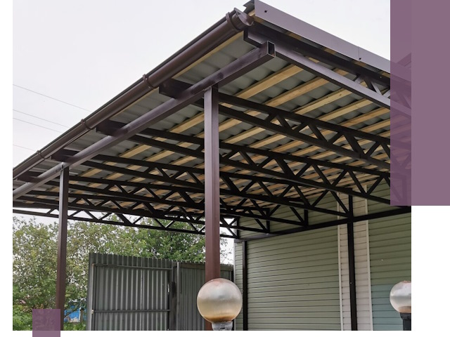 Навесы под ключ в Сыктывкаре: изготовление, монтаж и гарантия