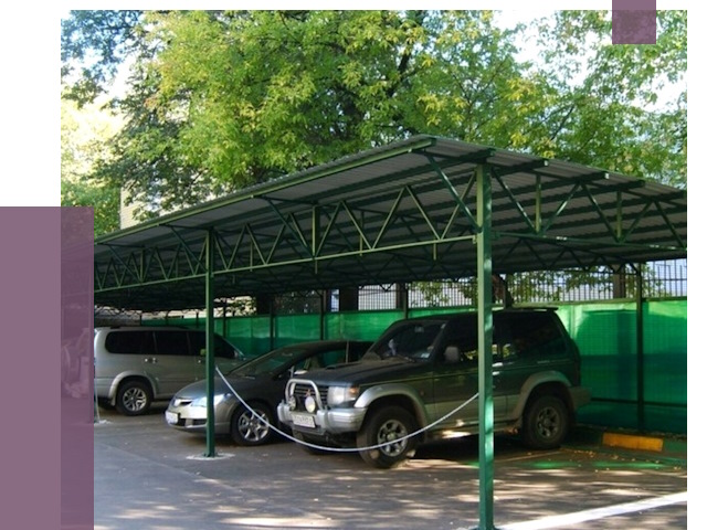 Навесы для парковки в Сыктывкаре от 80941 руб. заказать | ПРОЛЁТ-Скт