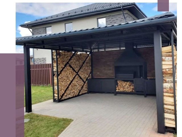 Навесы для барбекю в Сыктывкаре от 12837 руб. под ключ | ПРОЛЁТ-Скт