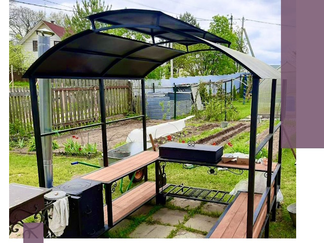 Навесы для барбекю в Сыктывкаре: изготовление, монтаж и демонтаж