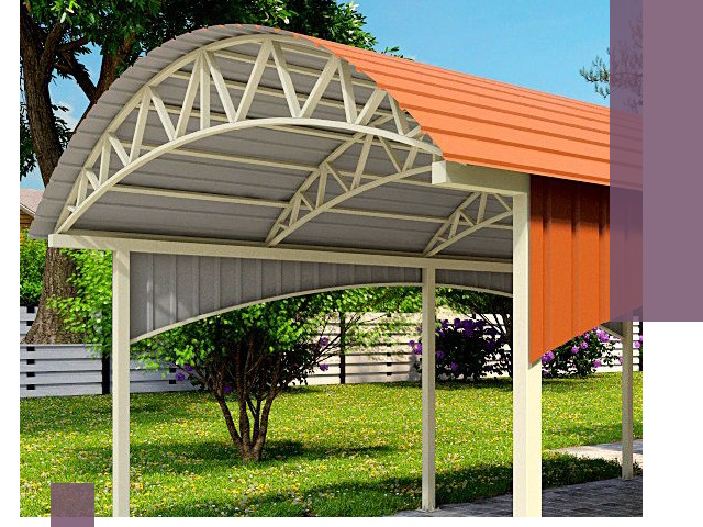 Навесы из профнастила под ключ в Сыктывкаре — установка и монтаж