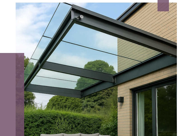 Стеклянные навесы и козырьки в Сыктывкаре от 12373 руб.