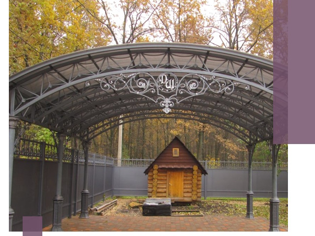 Кованые навесы премиум-класса под заказ в Сыктывкаре