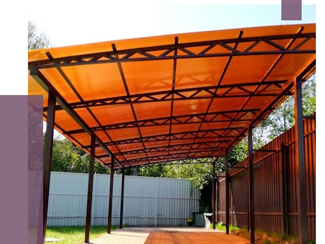 Односкатные навесы под ключ в Сыктывкаре от 13250 руб. 