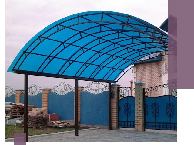 Арочные навесы под ключ в Сыктывкаре — изготовление и монтаж