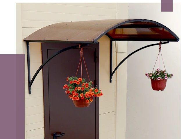 Козырьки над входом в Сыктывкаре от 14951 руб.  | ПРОЛЁТ-Скт