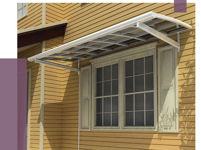 Козырьки над окнами в Сыктывкаре от 7682 руб. — монтаж, покупки | ПРОЛЁТ-Скт