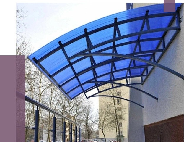 Козырьки из поликарбоната в Сыктывкаре от 4331 руб. под ключ | ПРОЛЁТ-Скт