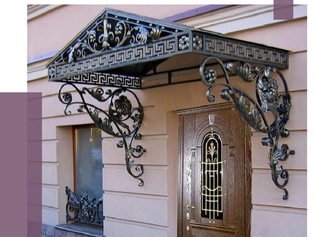 Кованые козырьки в Сыктывкаре под ключ от 12837 руб. — ПРОЛЁТ