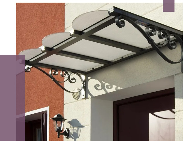 Односкатные козырьки в Сыктывкаре от 8455 руб.  | ПРОЛЁТ-Скт