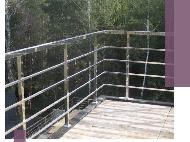 Парапеты из нержавеющей стали в Сыктывкаре — изготовление и монтаж