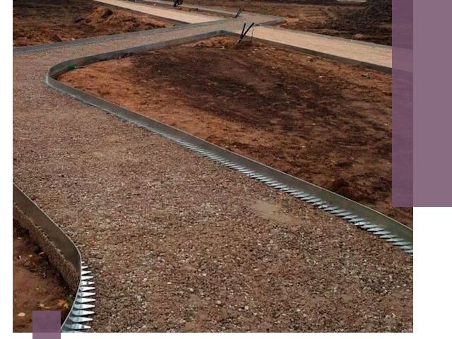 Металлические бордюры под ключ в Сыктывкаре — изготовление и монтаж